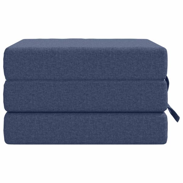 Сгъваем диван легло 90 x 67 x 45 см Синьо