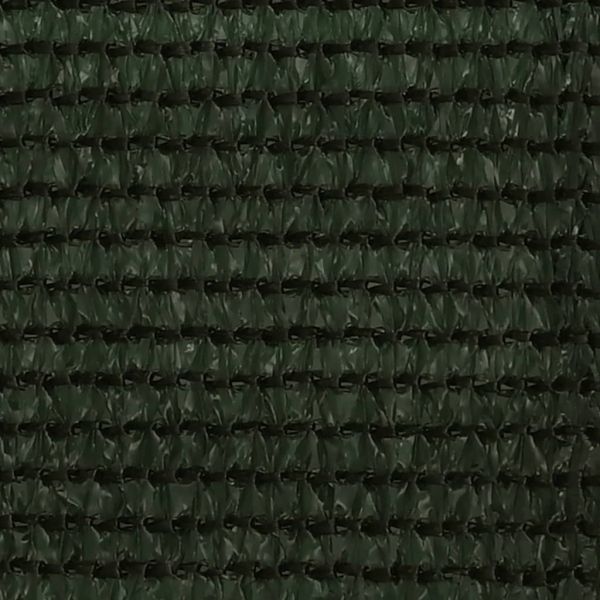 Балконски параван, тъмнозелен, 75x400 см, HDPE