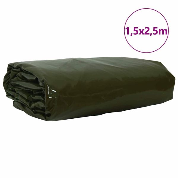 Найлон 650g / m² Маслиненозелено 1,5 x 2,5 м Канва с PVC покритие