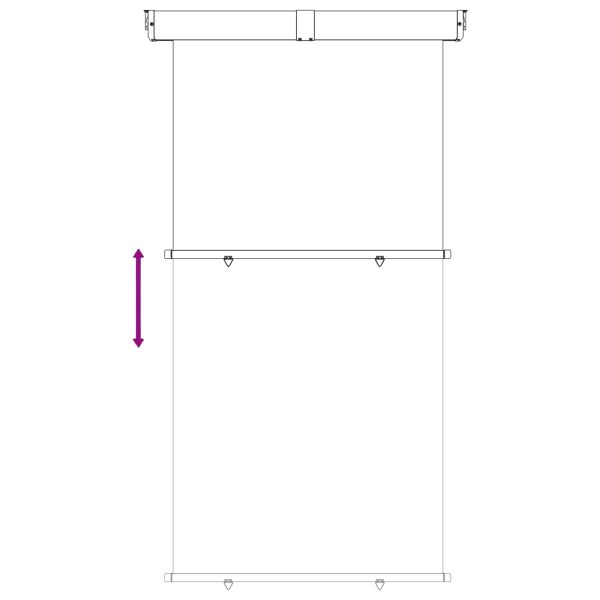 Навес за странична защита на балкон 170 x 250 cm