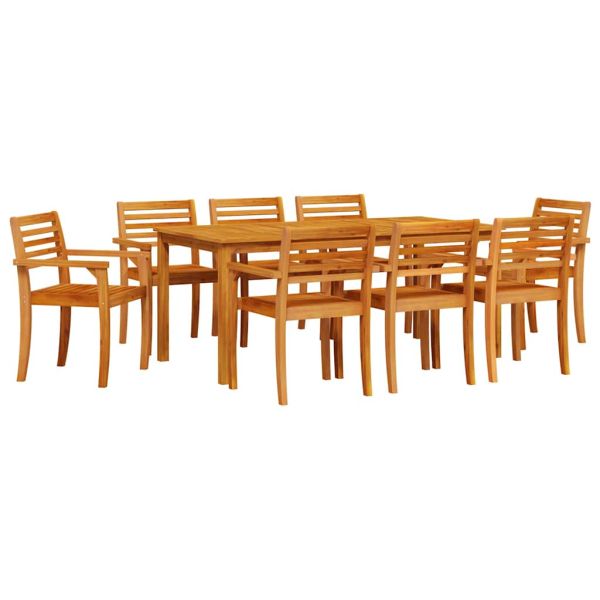 Комплект за хранене в градината 9 pcs Кафяво