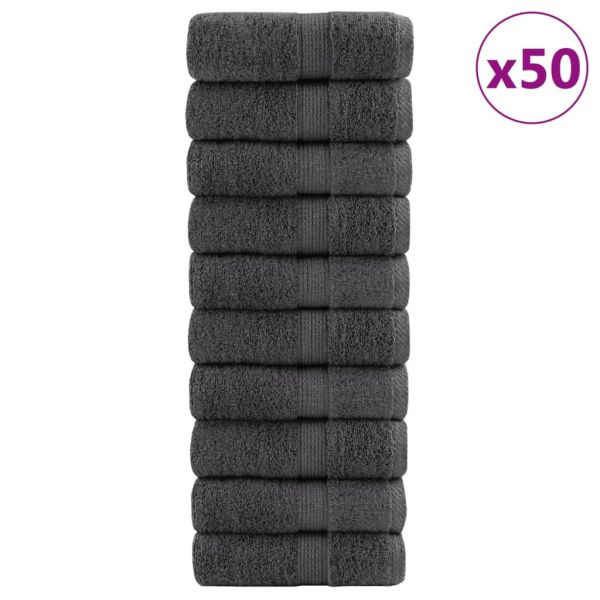 Премиум кърпи SOLUND 50 бр. Антрацит 15x21 см 600 gsm