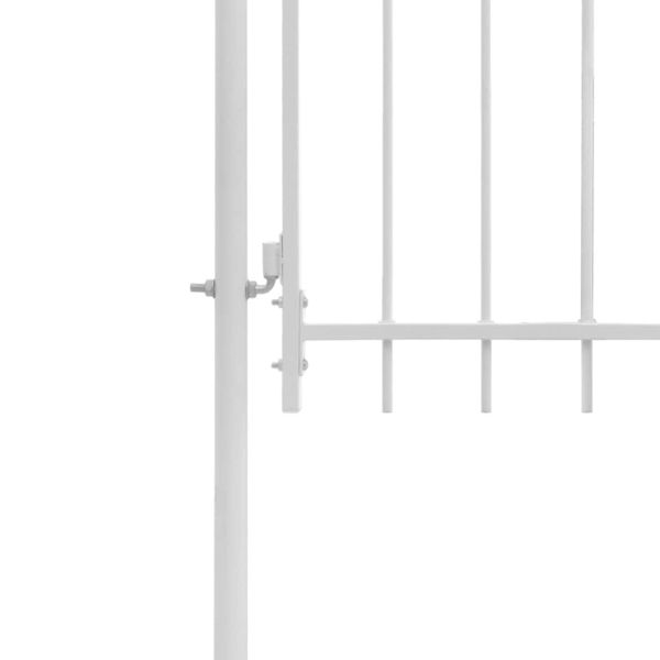 Градинска порта Woerden, стомана, 1x2,45 м, бяла