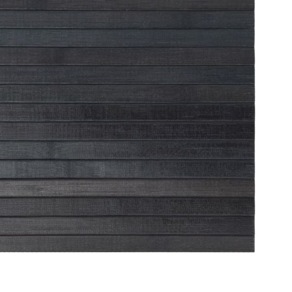 Килим правоъгълен сив, 70x100 см, бамбук