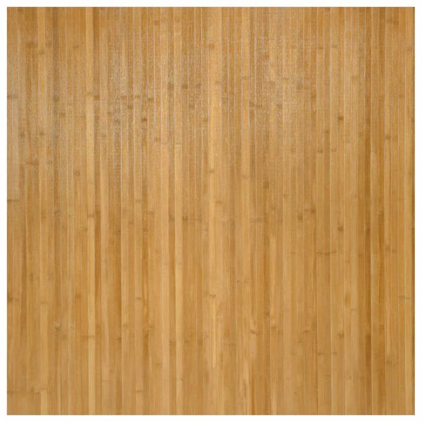 Килим правоъгълен, естествен, 100x100 см, бамбук