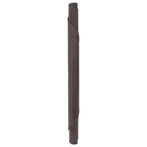 Килим, кръгъл, тъмнокафяв, 60 см, бамбук