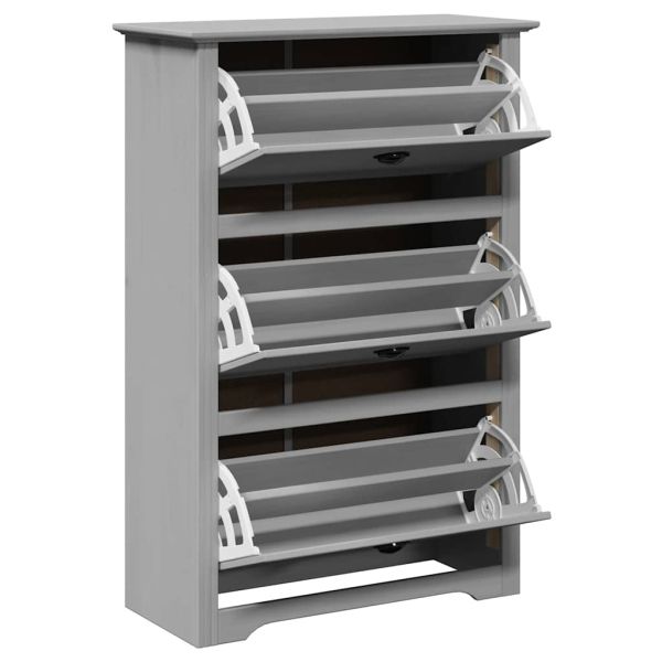 Поставка за обувки BODO сива 80x35x118 см
