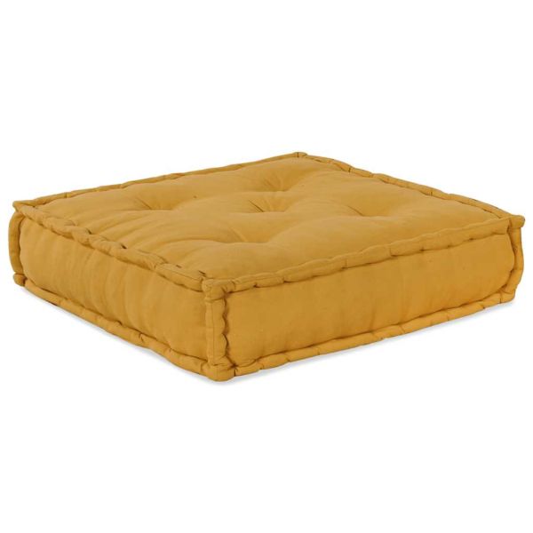 Модулен диван, жълт, 70x70x36, плат