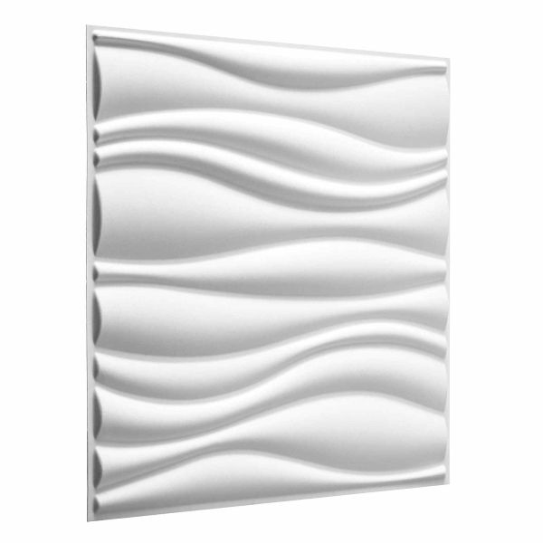 Стенни панели 12 pcs Бяло 50 x 50 cm