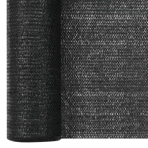 Засенчваща мрежа черна 1,2x10 м HDPE 75 г/м²