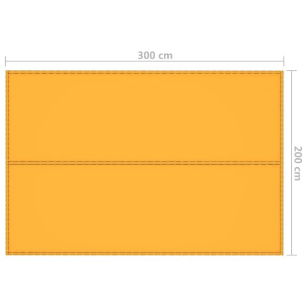 Тента за къмпинг, 3x2 м, жълта