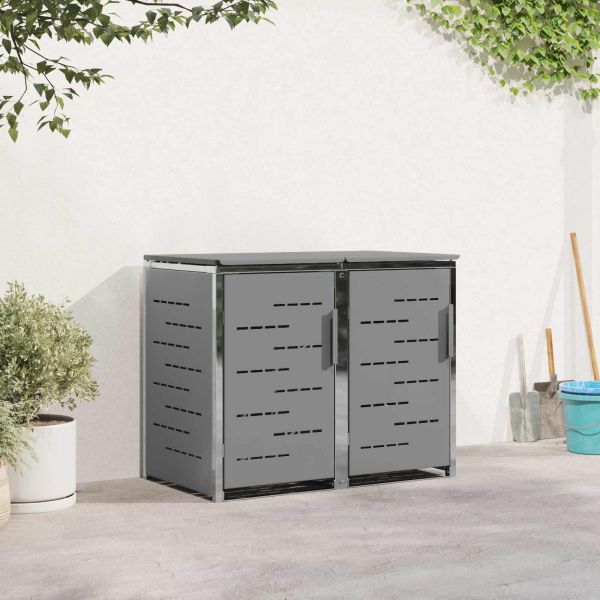 Съхранение на контейнер for 2 Bins 240L Неръждаема стомана Сиво