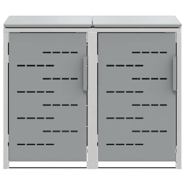 Съхранение на контейнер for 2 Bins 240L Неръждаема стомана Сиво
