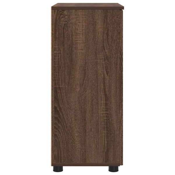 Шкаф за баня Кафяв дъб 60 x 35 x 80 см