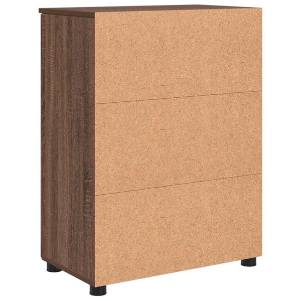 Шкаф за баня Кафяв дъб 60 x 35 x 80 см