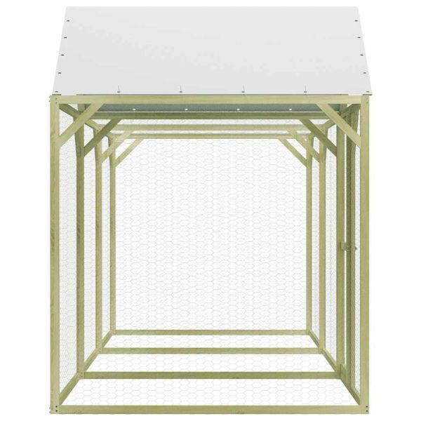 Клетка за пилета, 4,5x1,5x2 м, импрегниран бор