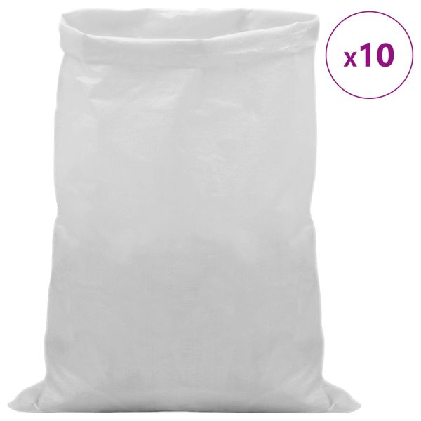 Тъкани чували 10 pcs Бяло 40 x 60 cm ПП