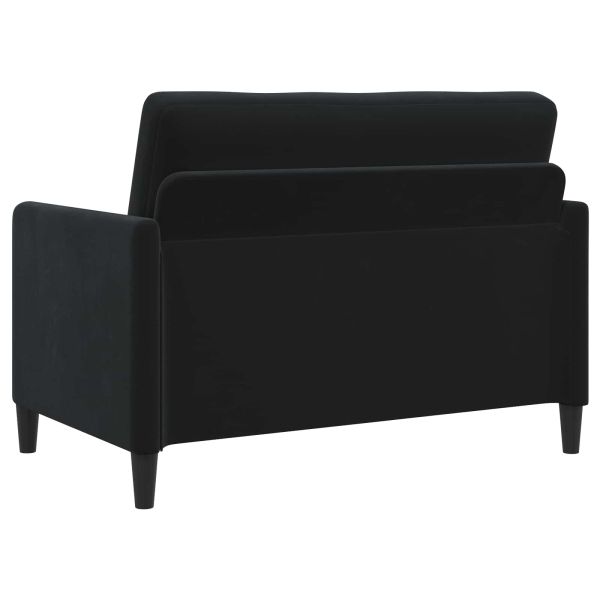Диван с storage Черно 122 x 78 x 87 см Полиестер