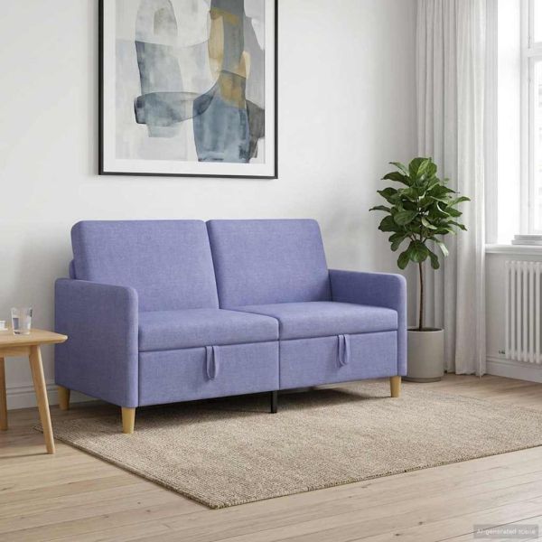Диван с storage Дънково син 152 x 78 x 87 см Полиестер