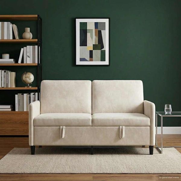 Диван с storage Кремаво 152 x 78 x 87 см Полиестер