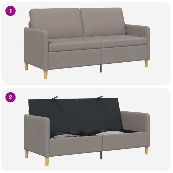 Диван с storage Таупе 172 x 78 x 87 см Полиестер