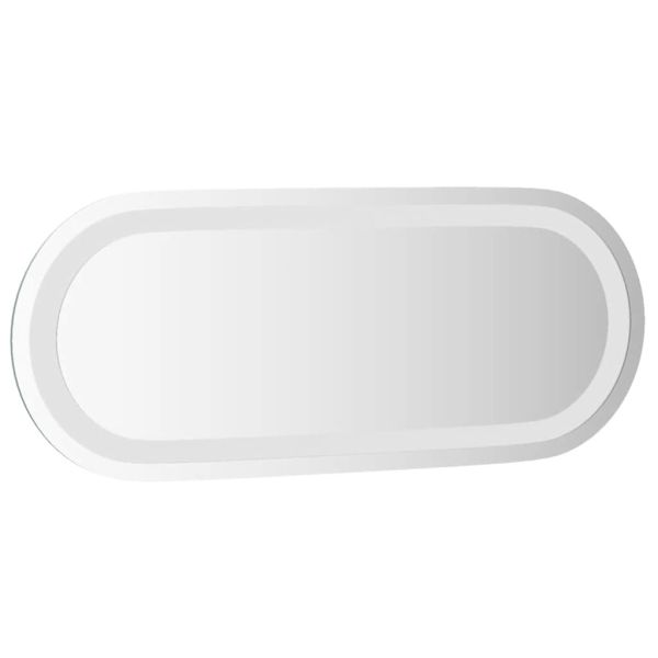 LED огледало за баня, 50x20 см, овално