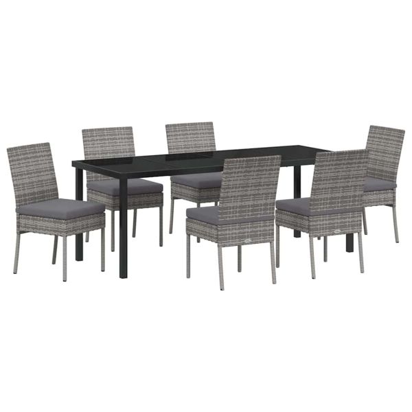 Комплект за хранене в градината 7 pcs Сив