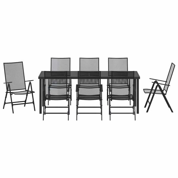 Комплект за хранене в градината 9 pcs Антрацит