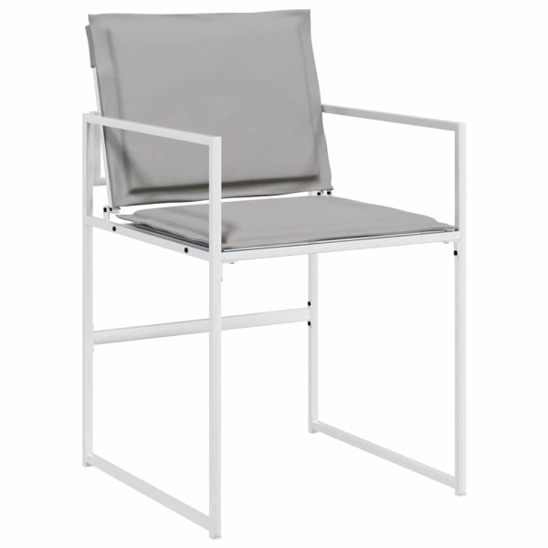 Комплект за хранене в градината 9 pcs Бяло 200 x 80 x 73 см