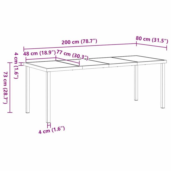 Комплект за хранене в градината 7 бр. Черно полиратан