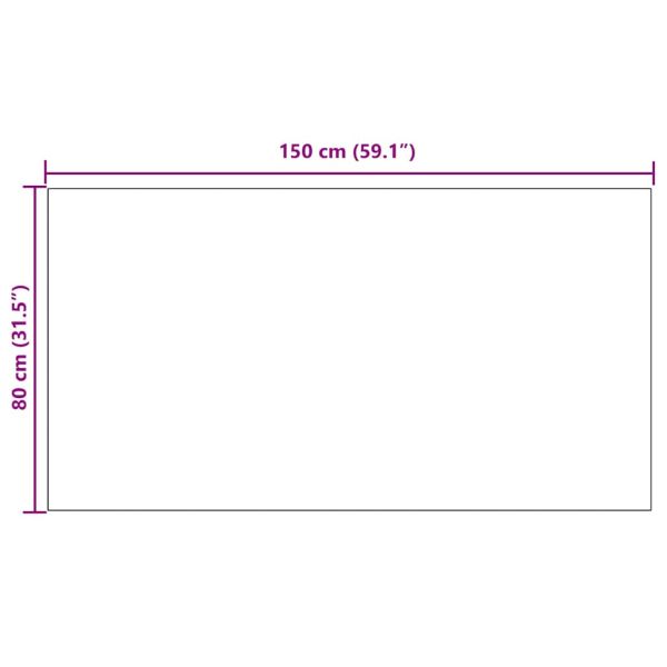 Килим пътека Антрацит 80 x 150 cm текстил