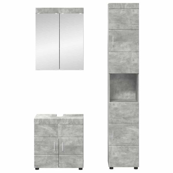 Комплект мебели за баня TULUM 3 pcs Циментено сиво