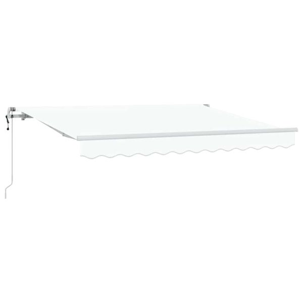 Сгъваем навес Бяло 300 x 200 cm текстил