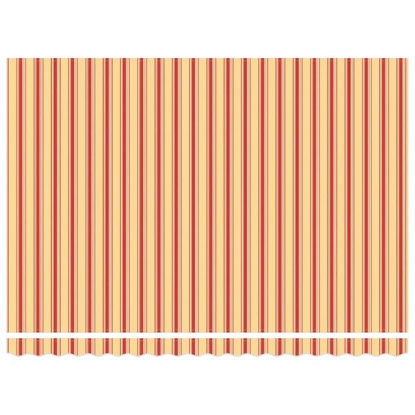 Прибираща се тента Жълт и оранжев 450 × 350 cm Тъкан и алуминий