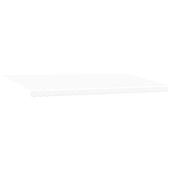 Прибираща се тента Бяло 600 × 350 cm Тъкан и алуминий