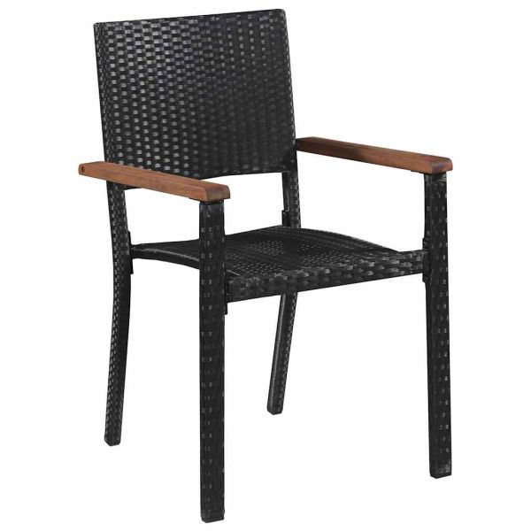 Комплект за хранене в градината 5 pcs Черно
