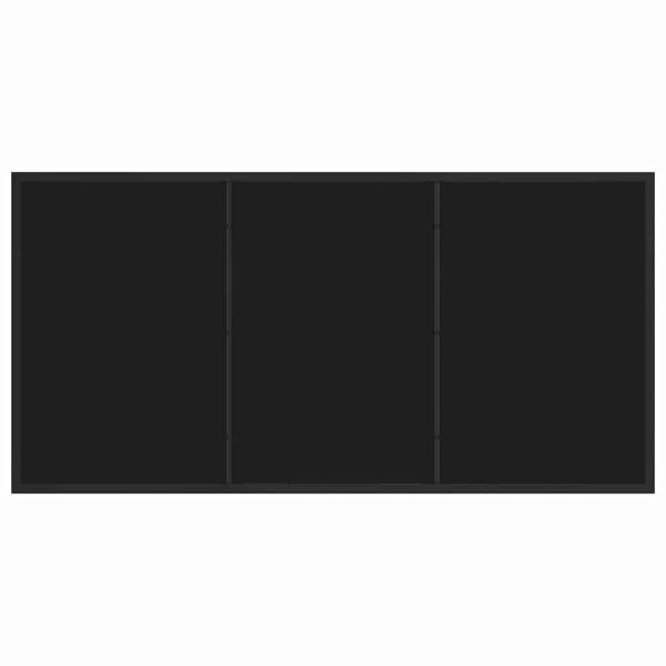 Комплект за хранене в градината 5 бр. Черно полиратан