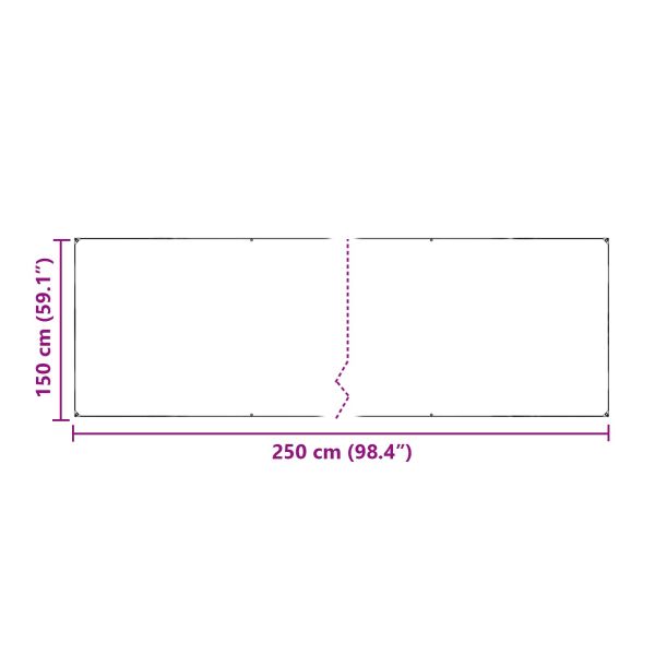 Тарапо Прозрачен 2,5 x 1,5 m ПЕ