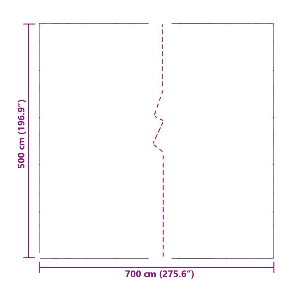 Тарапо Прозрачен 7 x 5 m ПЕ