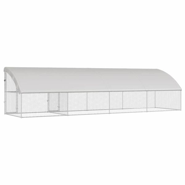 Клетка за пилета 4 бр. Сребристо 800 x 200 x 200 см