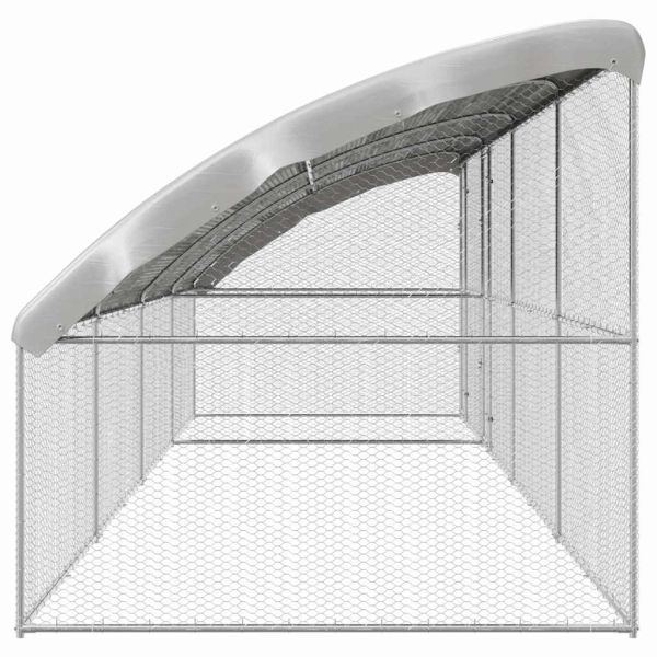Клетка за пилета 4 бр. Сребристо 800 x 200 x 200 см