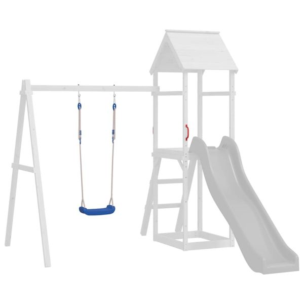 Детски люлки с въжета, 2 бр, сини, 37x15 см, полиетилен