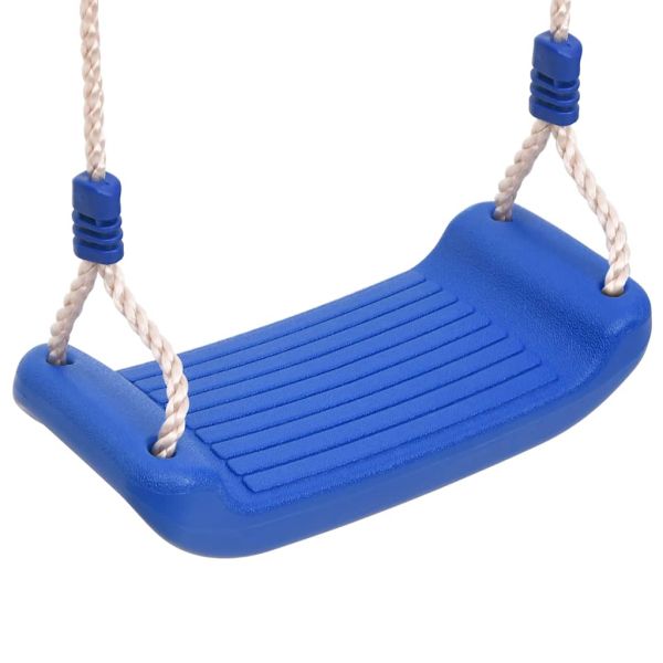 Детски люлки с въжета, 2 бр, сини, 37x15 см, полиетилен