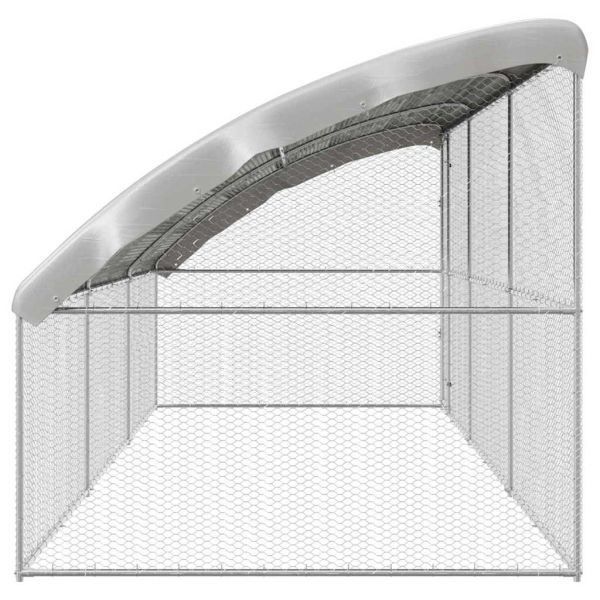 Клетка за пилета 3 бр. Сребристо 600 x 200 x 200 см