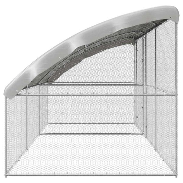 Клетка за пилета 3 бр. Сребристо 600 x 200 x 200 см