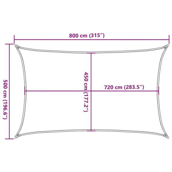 Платно-сенник, 160 г/м², черно, 5x8 м, HDPE