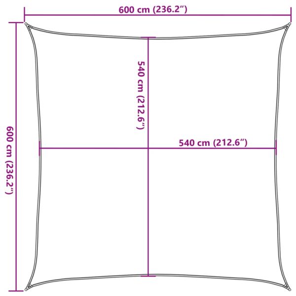 Платно-сенник, 160 г/м², черно, 6x6 м, HDPE