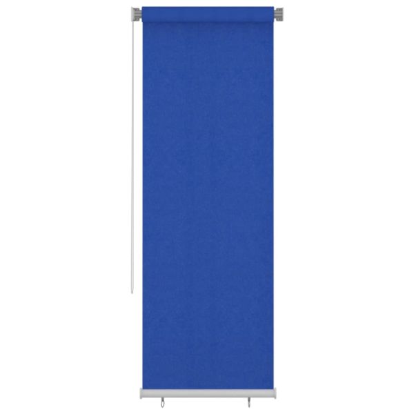 Външна ролетна щора, 85(Ш)x230(В) см, синя, HDPE