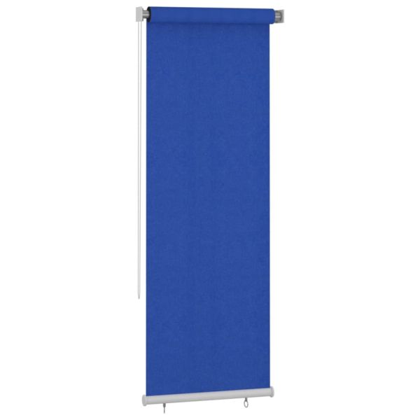 Външна ролетна щора, 85(Ш)x230(В) см, синя, HDPE