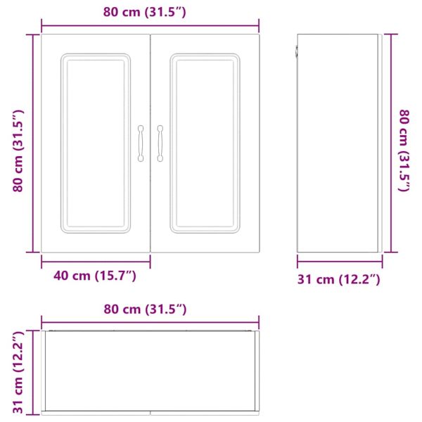 Панел за миялна машина Kalmar Черно 80 x 31 x 80 см